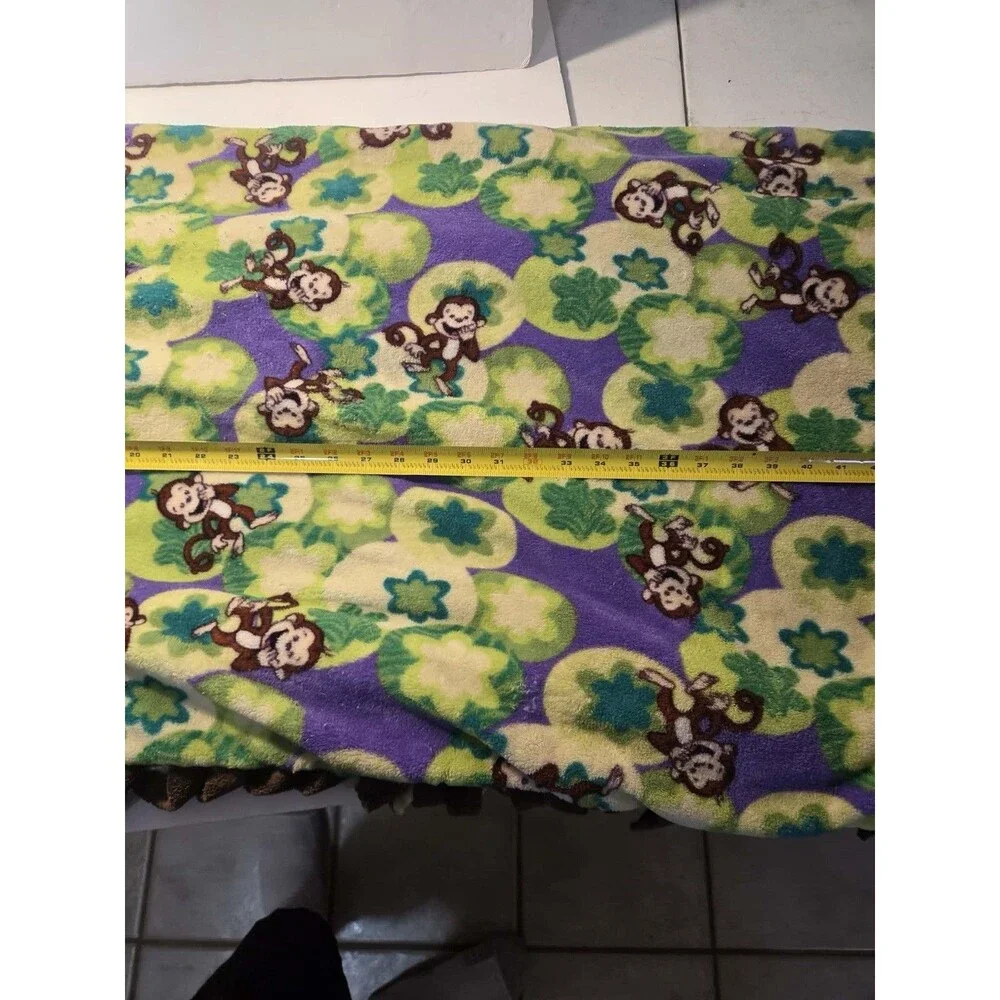 ZooFleece Monkey Green Primate Baboon Mammal Animal Cute Funny 50X60
